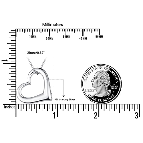 Praymos Heart Urn Necklace For Ashes For Women 925 Sterling Silver Cremation Jewelry Necklace Urn Keepsake Memories Jewelry #TOP5