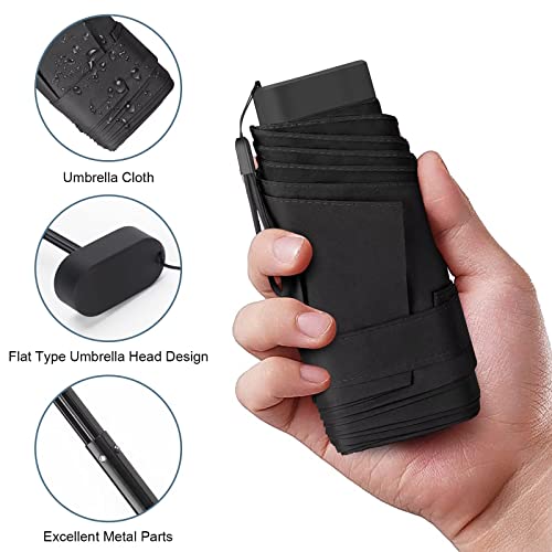 Leagera Compact Travel Umbrella With Case - Mini Umbrella For Purse, Small Lightweight &Tiny Design Perfect For Parasol Outdoor Sun&Rain Umbrellas #TOP5