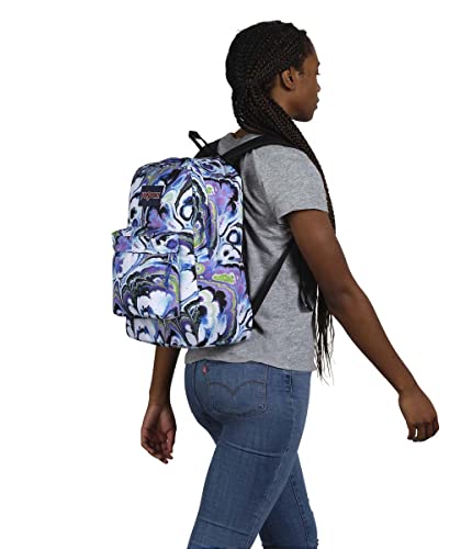 Image of JanSport Superbreak Backpack - Durable, Lightweight Premium Backpack, Marble Mood Blue Iolite