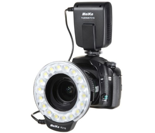 Meike Macro Ring Flash Ring Light for Pentax Canon, Nikon, Sony, Fujifilm DSLR Cameras - White - 1 Pack, Standard - Image 3