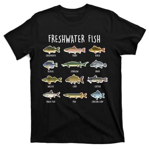 T-shirt pêche en lac vêtement confortable homme pour week-end nature et camping