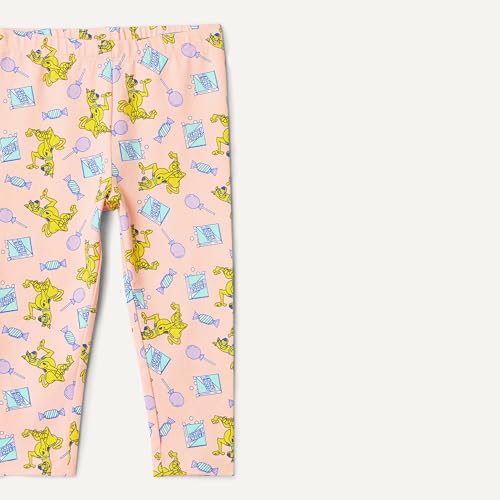 Image of Amazon Essentials Girls' Cotton Stretch Leggings, Multipacks