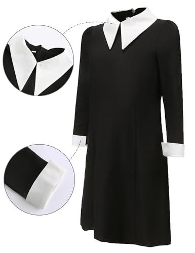 Disfraz negro suave para niñas con collar y accesorios miniatura 5