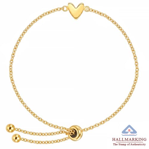 Image of TRUESILVER ACPL 925 Sterling Silver Bracelet for Women & Girls | BIS Hallmarked Cubic Zirconia Mother of Pearl Heart & Circle Bracelets Gift for Wedding Anniversary Birthday