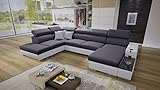 QUALITÄT: Die Kunden sind für uns sehr wichtig und wir bieten nur Sofas aus bester Qualität. Die Wohnlandschaft auf einem soliden Rahmen gefertigt, garantiert eine langfristige Nutzung der Möbel