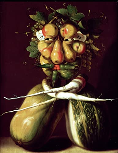 Impression d'affiches Arcimboldo et affiche toile pour portrait fantaisiste mural 60x90cm