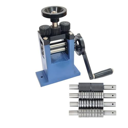 Jewelry Mini Rolling Mill Tool With 6 Rollers - 9 Height - Wire Sharper- Jewelry Making Tools