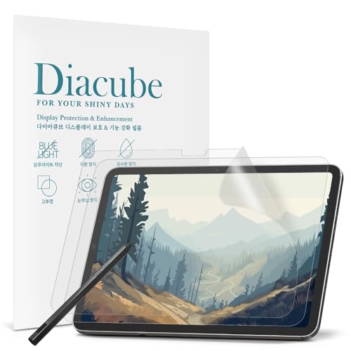 Diacube [2-Pack Paperfeel Screen Protector for Lenovo Tab M11/Xiaoxin Pad 2024 11 Anti-Glare Matte PET Film for Drawing and Writing Like on Paper High Responsive Touch Easy Installation