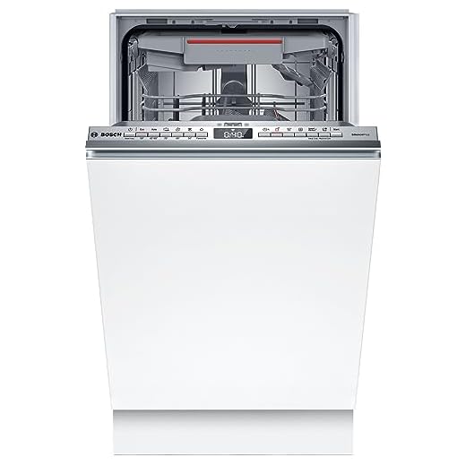 Bosch SPV4HMX49E Serie 4, Lavastoviglie da incasso a scomparsa totale, Home Connect, InfoLight, Programma Preferito, Assistente al lavaggio, Diagnostica da remoto, 45 cm