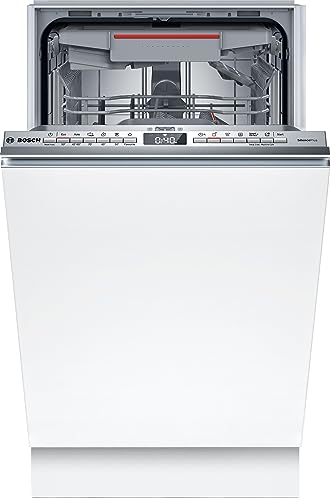 Bosch SPV4HMX49E Serie 4, Lavastoviglie da incasso a scomparsa totale, Home Connect, InfoLight, Programma Preferito, Assistente al lavaggio, Diagnostica da remoto, 45 cm