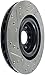 StopTech 127.04006L Sport Drilled/Slotted Brake Rotor (Front Left), 1 Pack