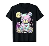 Kawaii Pink Pastel Goth Cute Creepy Teddy Bear Anime T-Shirt