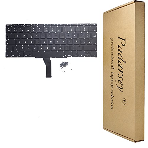 Padarsey New Laptop Spanish ESPAÑOL Teclado Keyboard with 80 pces Screws fits for MacBook Air A1370 A1465 11-Inch 2011 2012 2013 2014 2015 MD711 MD712 MD223 MD224 MC968 MC969
