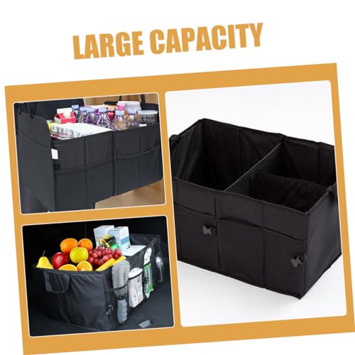 Boîte de rangement portable de coffre voiture pour SUV avec compartiments - 3