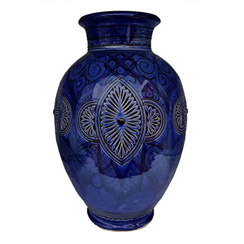 Misura: Altezza 38 Cm Vaso Berbero Etnico Marocchino Ceramica Terracotta Orientale H. 38 cm 2701221313