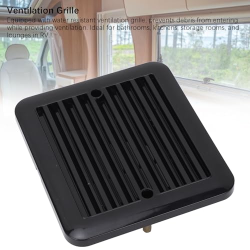 Seitliches Lüftungsgitter für Wohnmobile, 140 x 130 mm, vielseitiger und schneller Luftaustausch, Lüftungsgitter für Yachten, Badezimmer, Küche, Wohnzimmer, Abluftgitter, Standard, #611