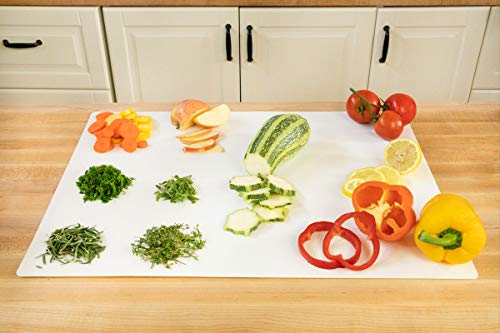 Professional White Cutting Board Mat 4 Pack Set, NSF Certified, 24 x 18 Inch Extra Large - Thumbnail 6