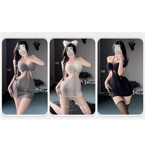 Robe micro mini transparente style pull virgin killer dos nu sexy - 4