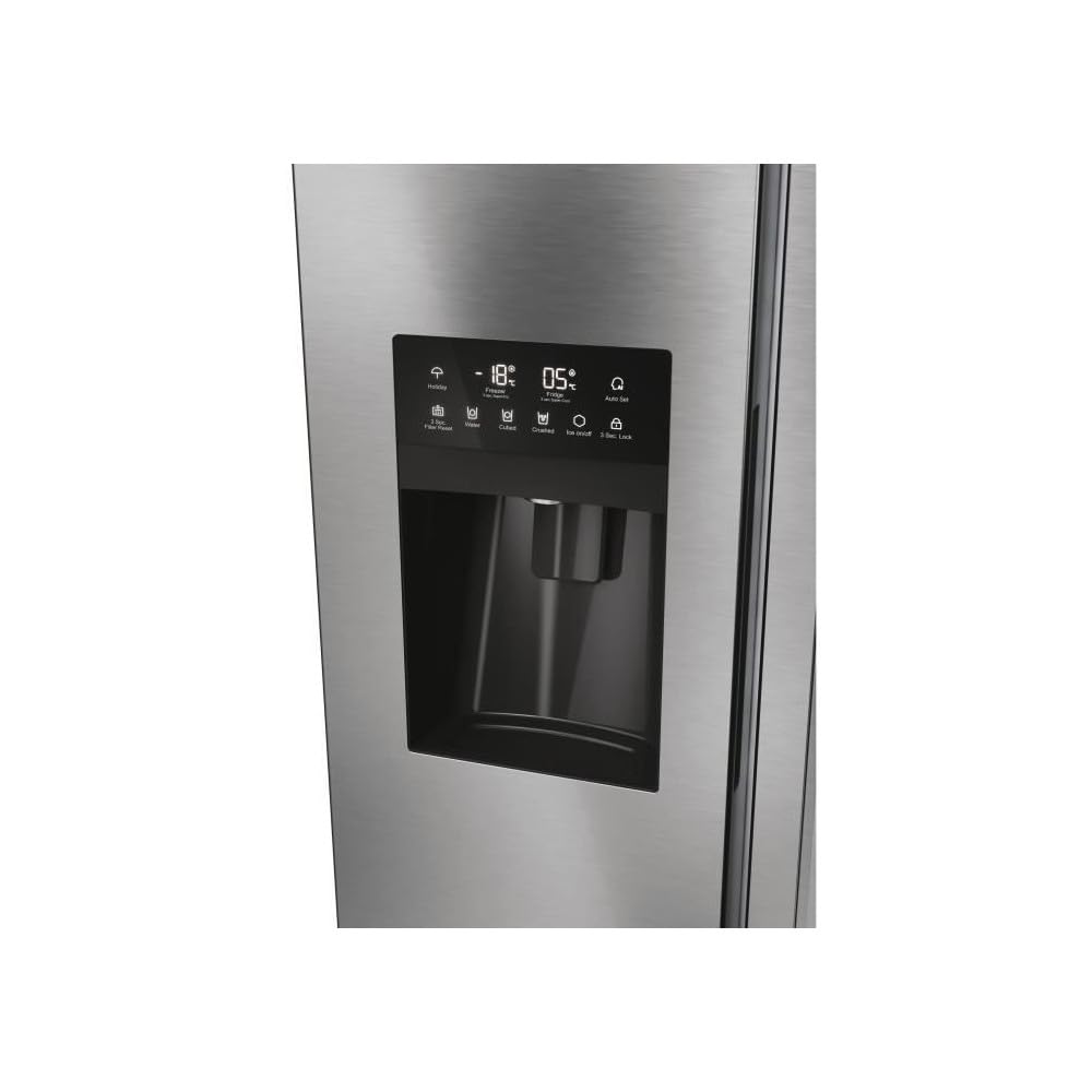 Réfrigérateur américain - HAIER - HSOGPIE9183 - Classe E - 515 L (337+178) - 40 dB - Gris