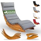 Photo Gallery casaria® set lettino prendisole in legno con cuscino 195x60cm portata 160 kg certificato fsc® lettini da giardino sdraio pieghevole ergonomica Photo Gallery casaria® set lettino prendisole in legno con cuscino 195x60cm portata 160 kg certificato fsc® lettini da giardino sdraio pieghevole ergonomica