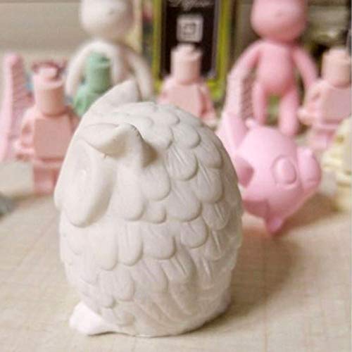 3D Owl Bird Candle Molds Soap Mold Diy Craft Wax Resin Mould Food Grade Silicone Large Size #TOP2