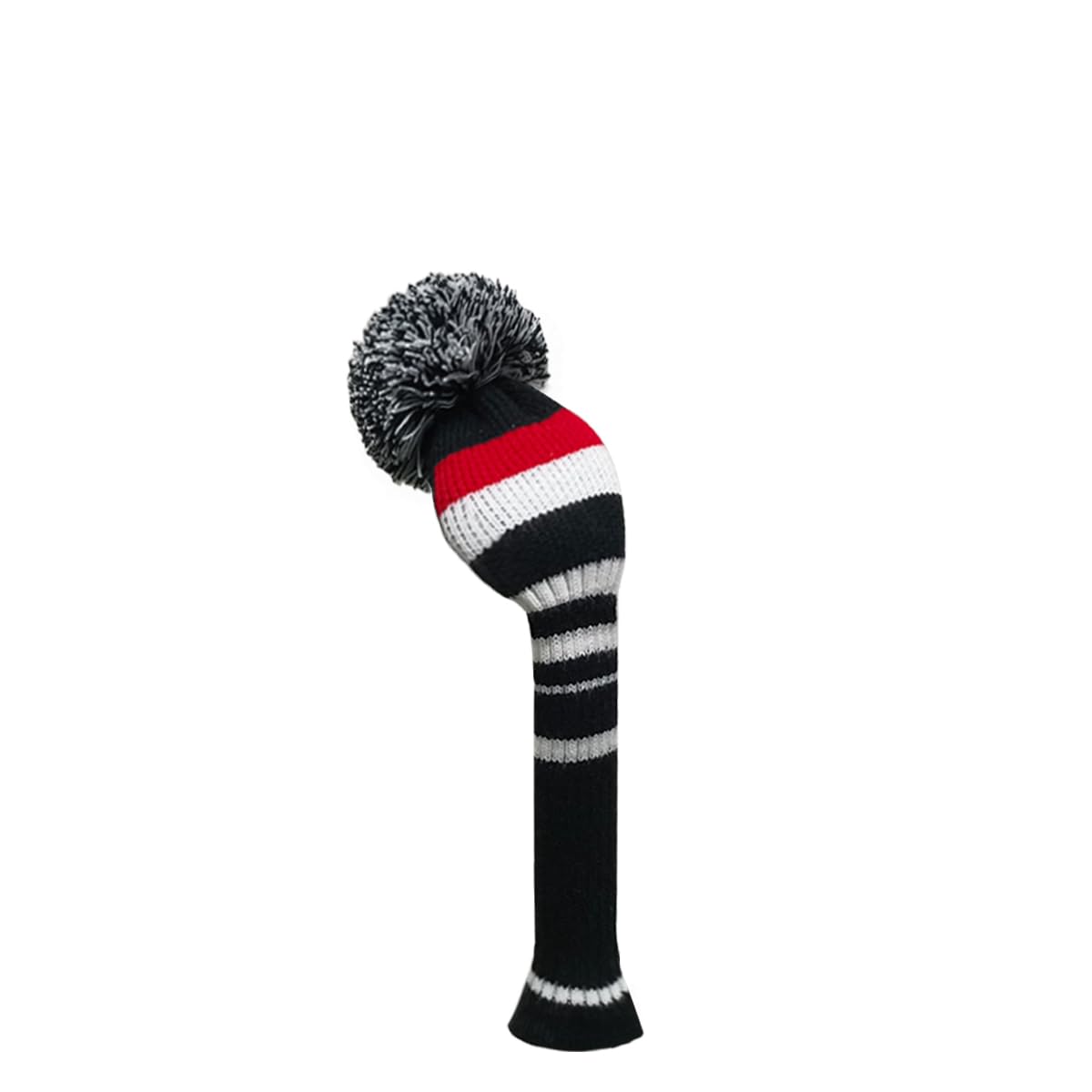 Scott Adward Golf Head Cover 1 PCS Knit Golf Club Cover for Hybrid/UT with Rotating Number(Black Red White) — image 1