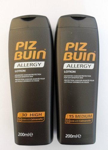 Preisvergleich Produktbild Piz Buin Allergy Duo Lsf 30 und Spf15 - 200ml Jeder Verhindern Prickly Heat