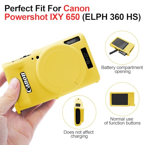 Funda silicona Easy Hood para Canon PowerShot IXY 650/ELPH 360 miniatura 5