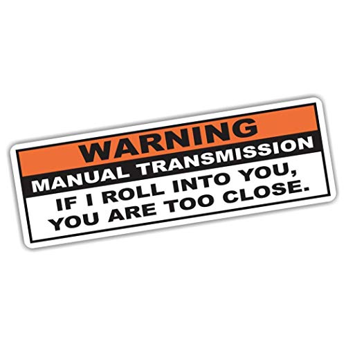 Warning Funny Vinyl Decal Bumper Sticker For Jdm Manual Transmission Stick Shift Car Truck Hatchback #TOP2