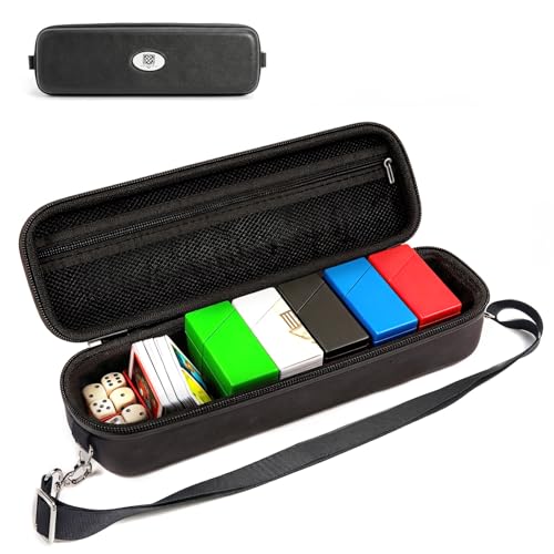 LOCKCURX Estuche de transporte para tarjetas, funda para tarjetas coleccionables con cremallera resistente al agua, 3 separadores extraíbles, espacio personalizable, capacidad para 1350 tarjetas, caja