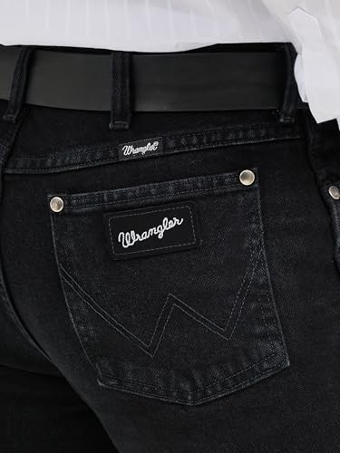 Wrangler Men's Cowboy Cut Silver Edition Slim Fit Boot Cut Jeans4