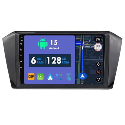 RoverOne Radio de coche GPS para Volkswagen Passat B8 Magotan 2016 2017 2018 Carplay Android Auto Stereo Unidad principal Bluetooth Sat Navigation