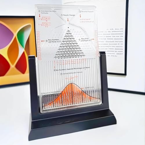 Galton Board for Scrivania, modello di sperimentazione fisica, tavola Dalton con curva a campana, dimostrazione di leggi statistiche efficaci, strumento didattico per laboratorio di fisica