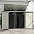Patiowell 6 x 3 FT Horizontal Metal Shed, Outdoor Storage Shed with Double Lockable Doors and Easy Lift Hinges for Trash Cans, Garden Tools and Pool Accessories, Sloping Roof for Backyard Garden Lawn