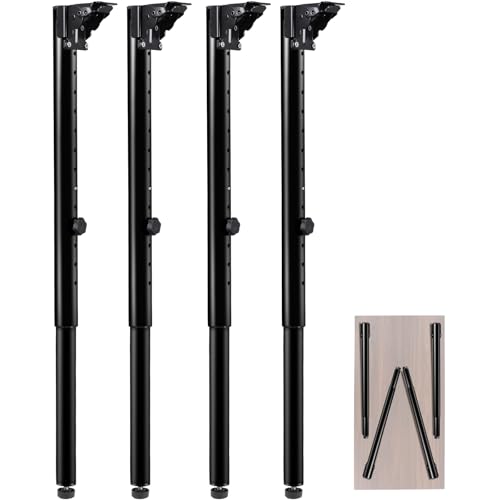 DorBuphan Folding Adjustable Table Legs 4 PCS,...