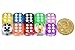 SmartDealsPro 10-Pack D6 Six Sided 16mm Transparent Dice Die for DND, MTG, RPG, Tenzi, Yahtze, Bunco, Table Borad Games, Math Teaching