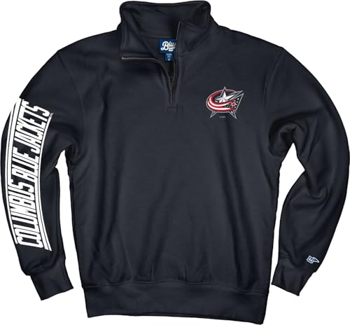 Columbus Blue Jackets NHL Officially Licensed Quarter Zip Sweatshirt Team Color, X-Large by Blue 84 - Used condition - US$39.56