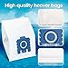 14 Pack Vacuum Dust Bags for Miele GN Hoover Bags, Compatible with Classic C1, Complete C2 C3, S2 S5 S8 S400 Series Vacuum Cleaner, with 4 Motor Protection Filters, 4 Exhaust Filters and 1 Brush