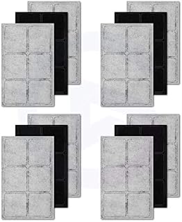 Cat Water Fountain Filters, 12 PCS Cat Fountain Filter Replacement Contain Activated Carbon, Pet Fountain Replacement Filters for Cats/Dogs, Charcoal Filters for PetSafe Drinkwell Pet Water Fountain