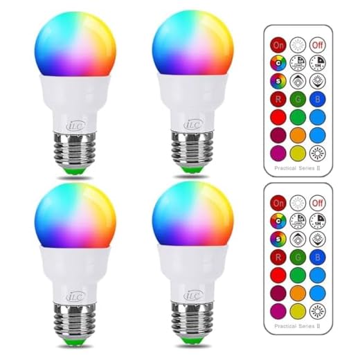 ILC RGB Color Changing LED Bulbs - 4 Pack