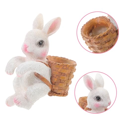 Lapin accessoire photo et décor de fête pour table blanche - 6