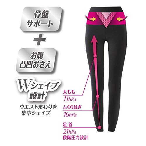 PIP Slim Walk Beau Acty Combustion Shape Leggings Sports Black3