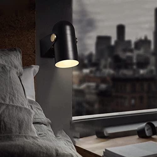 Aplique de pared metálico con foco LED orientable de diseño limpio 6