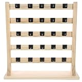 Outanaya Organizador de Joyas Soporte Elegante 5 de Madera y 25 Ganchos Desmontables para y Pendientes Multifuncional