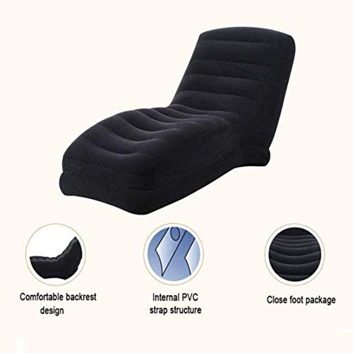 Chaise longue gonflable pliable pour camping balcon et jardin - 6