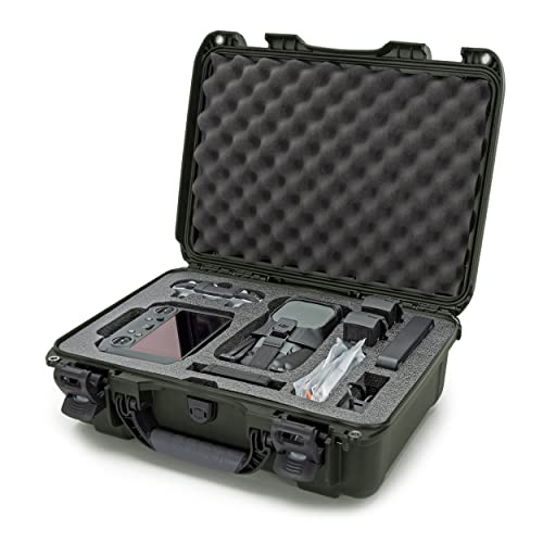 Image of Nanuk 925 Waterproof Hard Case with Foam Insert for DJI Mavic 3 & Mavic 3 Classic - Fly More /Cine Premium Combo - Olive