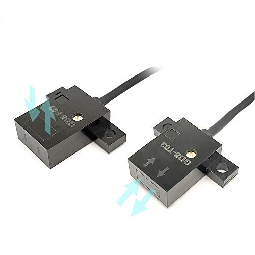 Taidacent 5~24VDC 30MM 4 Wire Flat Infrared Reflective Optical Sensor Photoelectric Switch Sensor High Sensitivity Mini NPN Normally Open (T03)