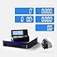 UNIWEIGH Digitale Paketwaage 110lbs/0.1oz Präzise,Kabellose Postwaage mit Edelstahl/5 Einheiten/LCD/TARE/Hold Funktion,Auto-Off,Postwaage für Pakete,Batterie & USB Power,Schwarz + Lila
