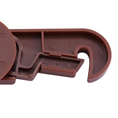 Fibbia con serratura in acciaio inossidabile, chiusura con chiusura a scatto in ottone, 2 pezzi adesivi creativi for bambini for la cura del bambino Armadietto del frigorifero Finestra Cassetto Armadi