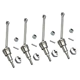 PEGGYLIN Passend for 1/18 HBX 18859 18858 18857 18856, Vollmetall-Upgrade-Teile, Lenkbecher, vorderer und hinterer Schwingarm for RC-Auto-Ersatzteile im Maßstab 1:18(Front Rear CVD)